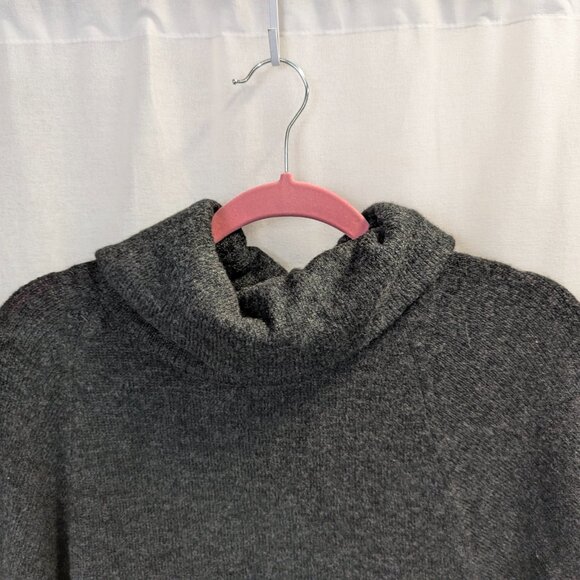 Lucy & Laurel Size XS Dark Gray Mock Turtleneck Sweater - Picture 4 of 10